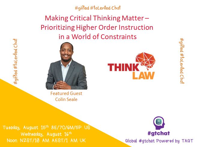 gtchat 08152017 Critical Thinking